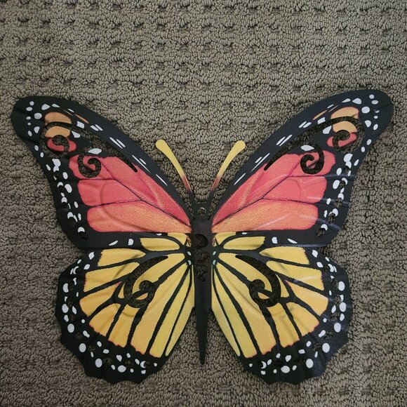 Monarch Metal Butterfly, Dim: 14" L x 11" H - Picture 3 of 3